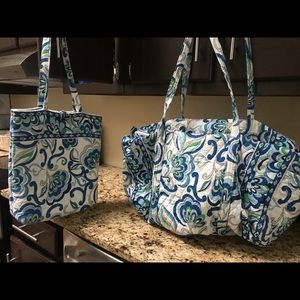 Medium duffel and small tote.